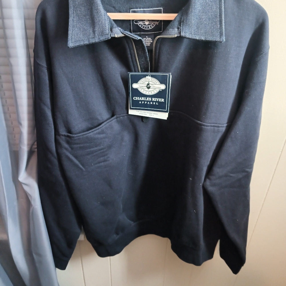 Charles River Apparel Men's Black Sweater